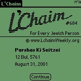 Weekly L'Chaim